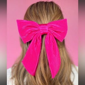 NWOT Elegant Pink Hair Bow Accessory